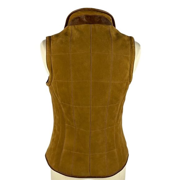 LONE PINE Women's Genuine Suede & Leather Vest S - Picture 2 of 12